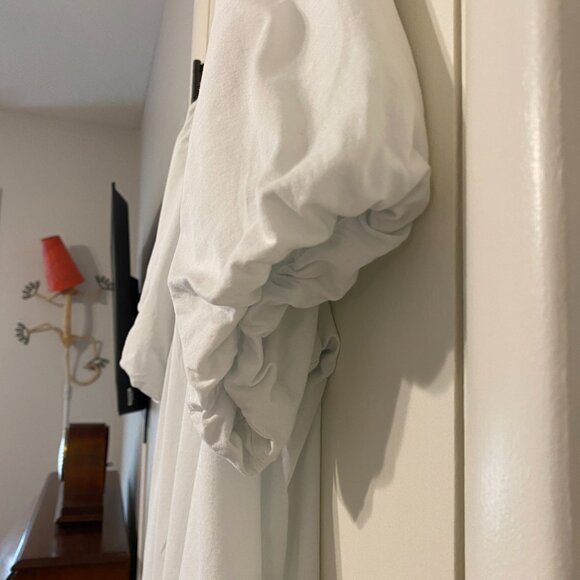 J. Crew #BP030 Women's S/S White Lace-Trim Puff-Sleeve Tee Shirt Top Blouse XL - Picture 5 of 11